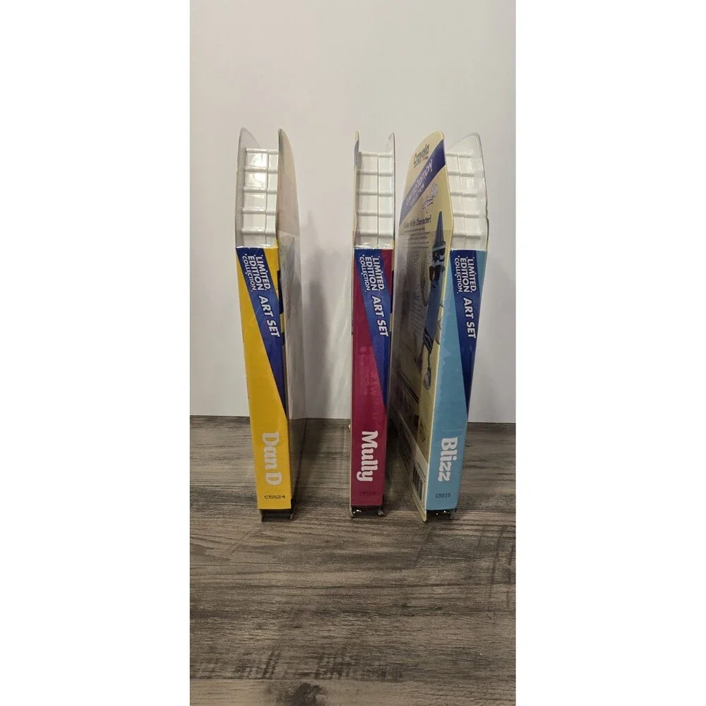 Crayola Crayons Limited Edition Collection Art Set of 3 Angie, Dan D, Mully